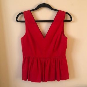 J.Crew Sleeveless Peplum top